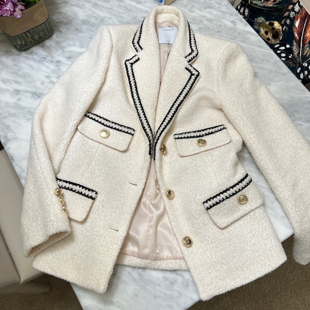 NWOT Sandro Wool Coat Blazer - Picture 5 of 9